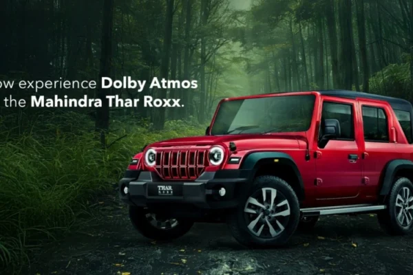 Mahindra Thar Roxx: Launch World’s First SUV with 4-Channel Dolby Atmos Mahindra Thar Roxx